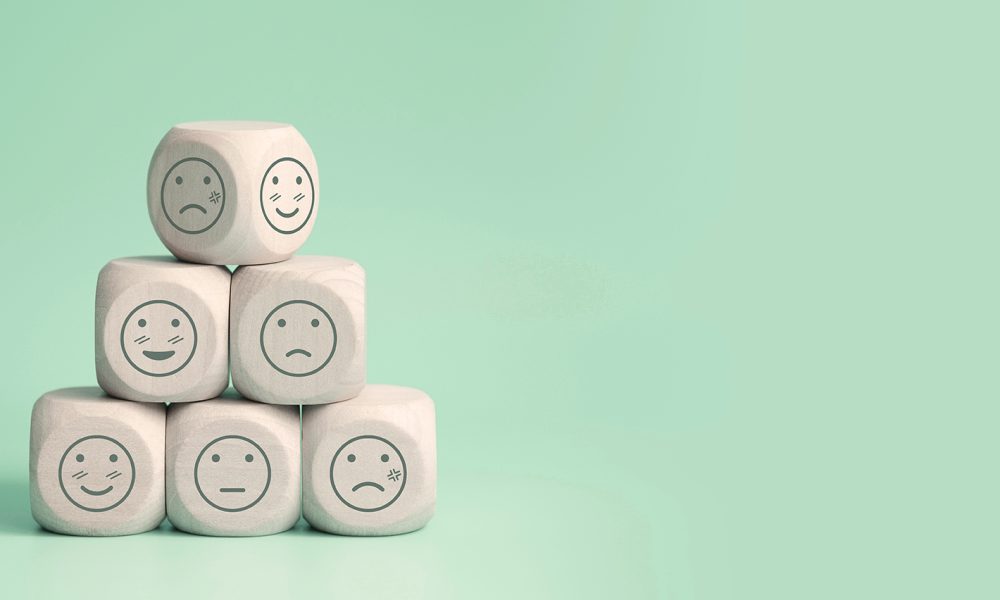 world mental health day concept or feedback rating and positive